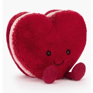 Jellycat VALENTINE'S DAY Amuseables Arlette Heart Macaron Stuffed - Authentic